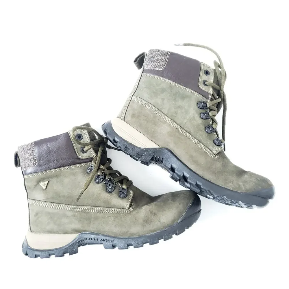 Woodland Olive Green Hiking Boots Buff Nubuck Euro 41, UK 7, US 7.5-8 Men Shoes